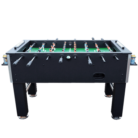 โต๊ะโกล์ โต๊ะฟุตบอลมือหมุน POOL BILLIARD รุ่น V.1 สีดำล้วน_1